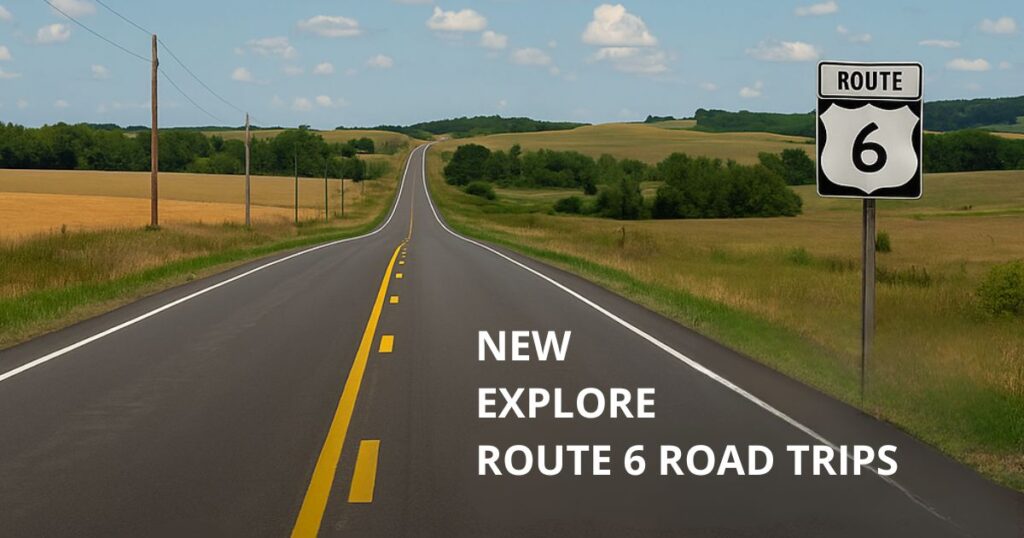 Scenic stretch of Historic U.S. Route 6 highway promoting new Road Trips itineraries across 14 states.