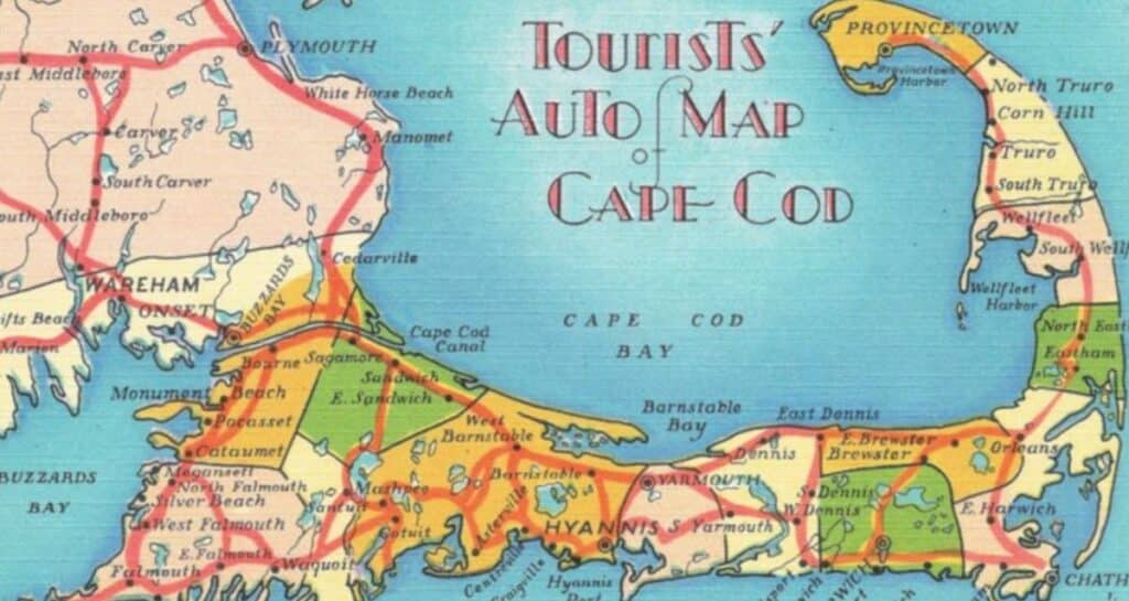 Tourist Auto Map of Cape Cod