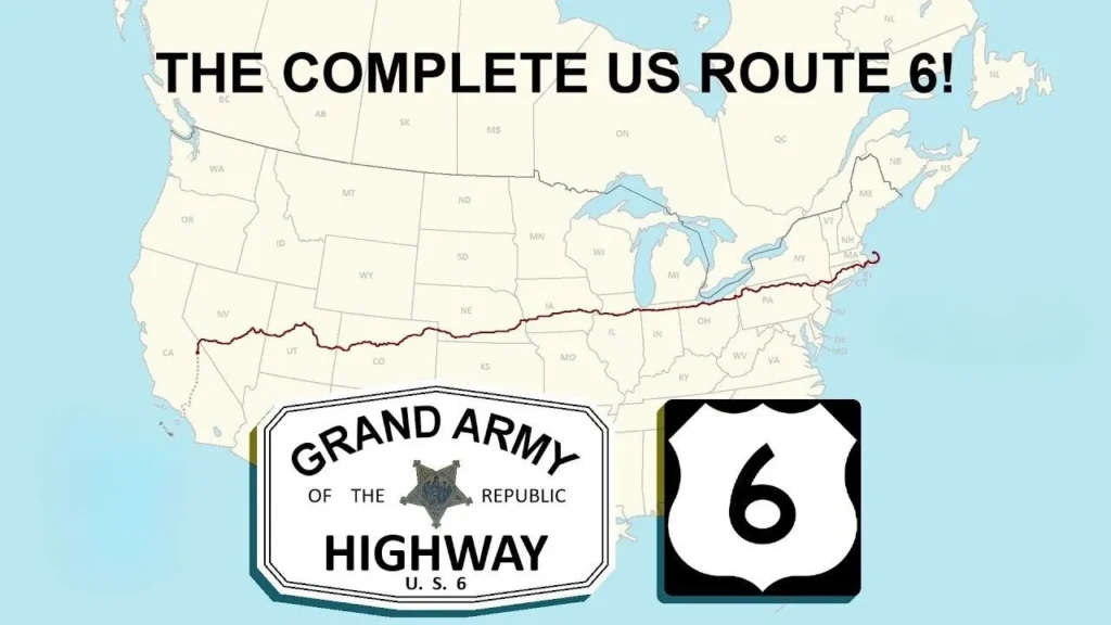 The US Route 6 Map