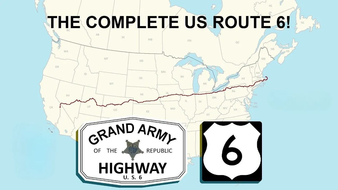 The US Route 6 Map