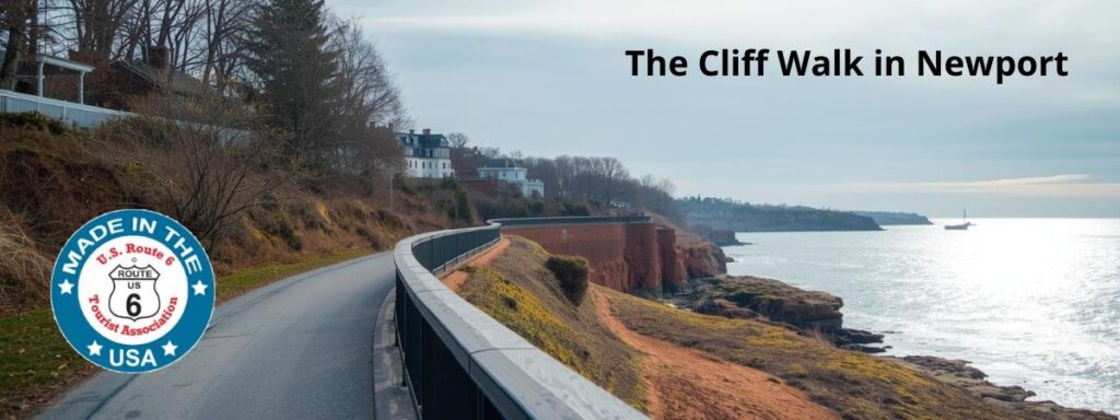 Scenic coastal path along cliffs.