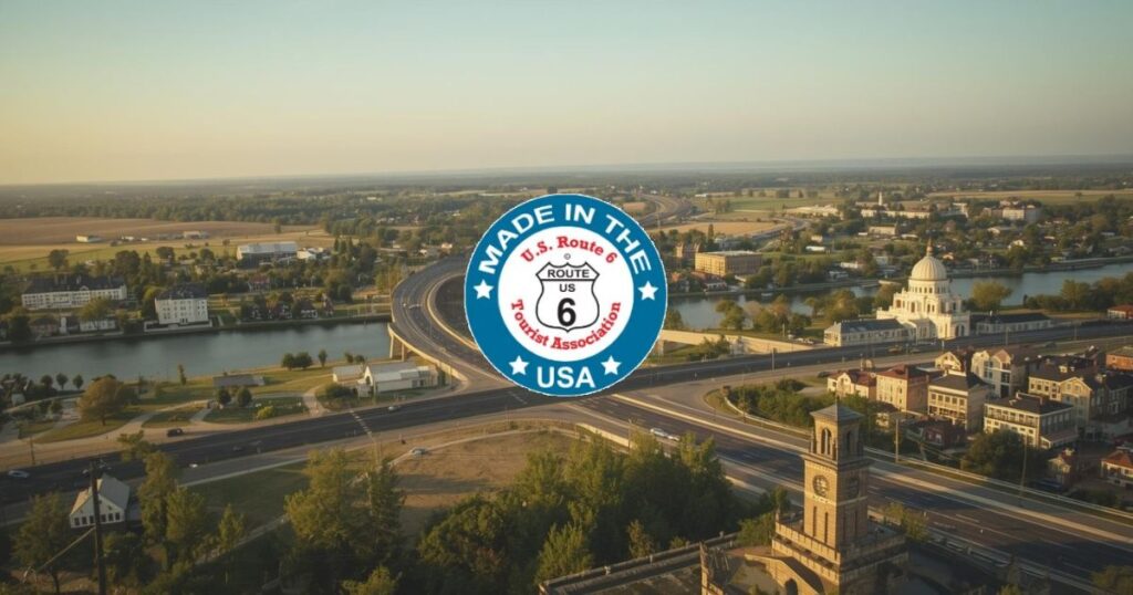 Scenic Historic US Route 6 with towns and attractions