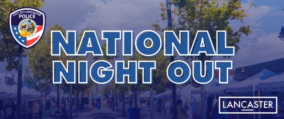 2026 National Night Out in Lancaster banner